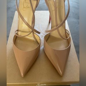 Christian Louboutin Cross Blake Pantent Pumps